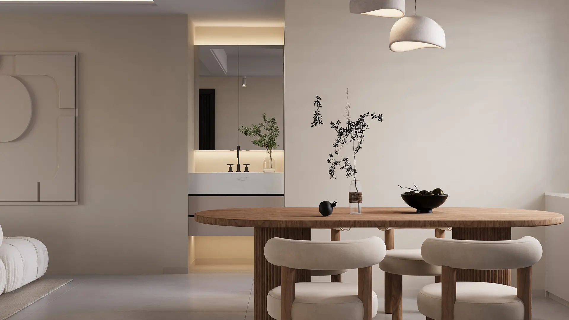 Dining area view